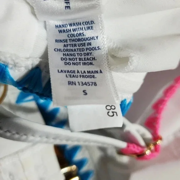 ๐ 5 For $25 VINEYARD VINES Coverstich Bikin Two Piece Swimsuit Size Medi - Picture 6 of 7